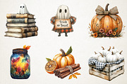 Soft Rustic Halloween Clipart, an Illustration by RobertsArt (Thumbnail 2 of 7)