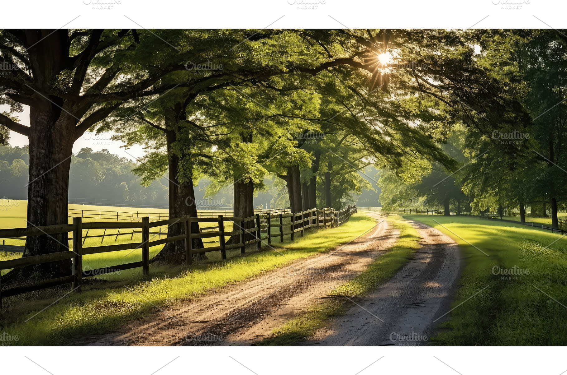 rural country road farm ai generated, an Animal Photo by pikepicture