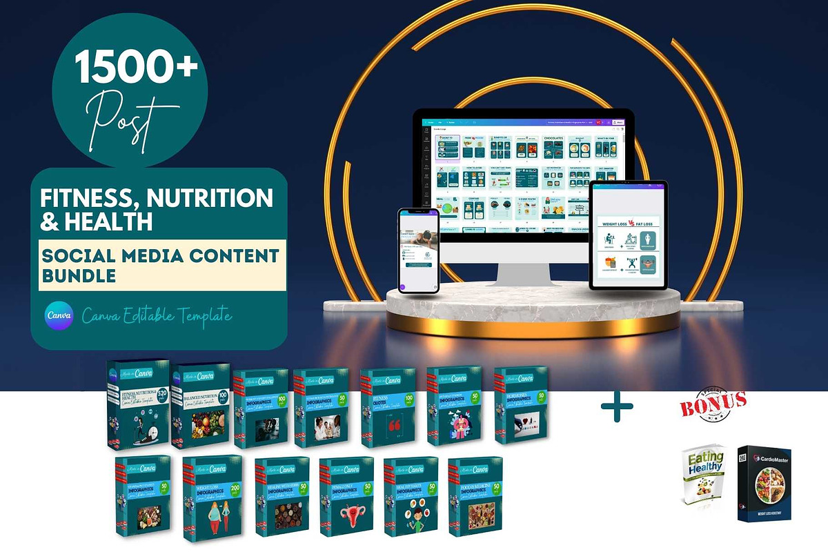 Health & Fitness Bundle -Canva Posts, a Social Media Template by Viral Content Design (Photo 19 of 19)