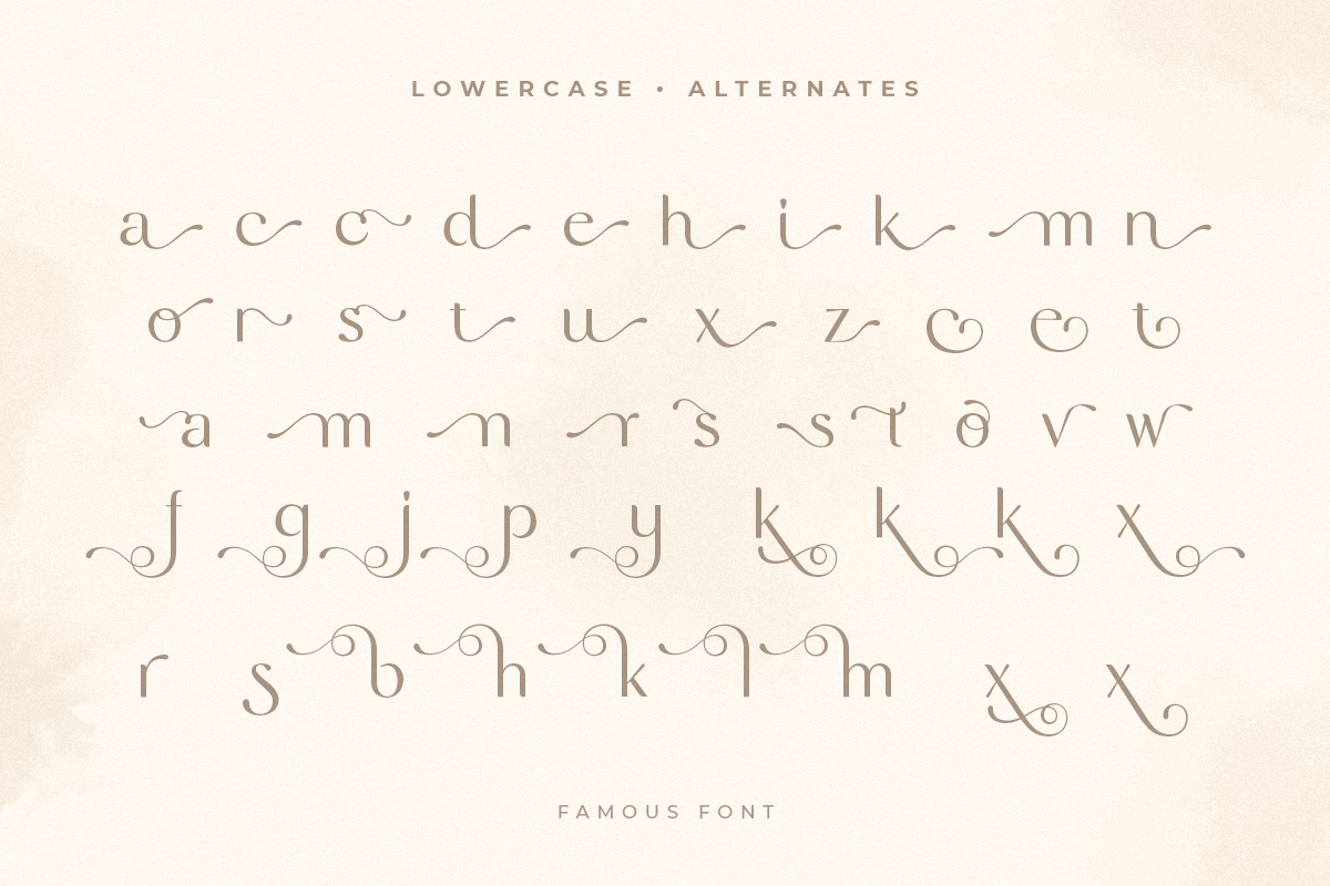 Famous - Modern Feminine Beauty Font, a Sans Serif Font by Sensatype (Photo 31 of 33)