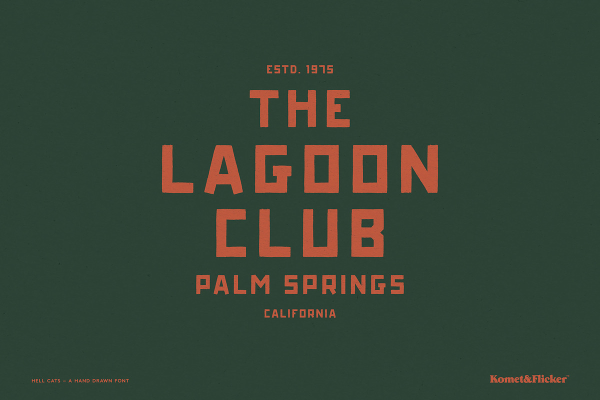 HELL CATS, a Sans Serif Font by Komet & Flicker (Photo 2 of 13)