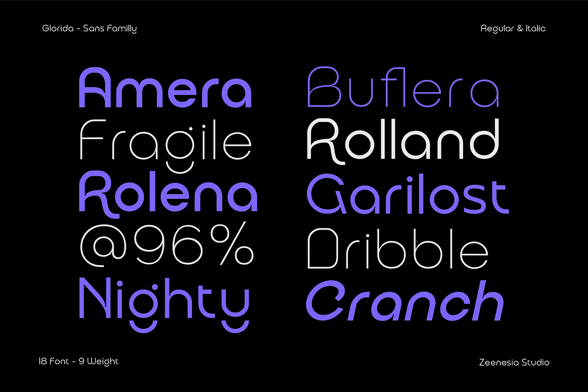 Glorida, a Sans Serif Font by zeenesia (Photo 12 of 16)