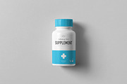 Supplement Jar & Box Mock-up 9, a Cups & Container Mockup by Yogurt86 (Thumbnail 8 of 12)