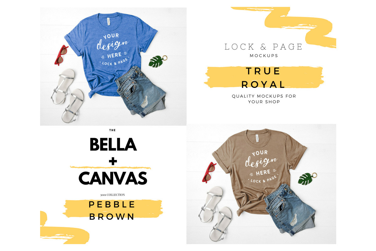 Bella Canvas 3001 Mega Bundle Mockup, a Shirt Mockup by lock and page (Photo 9 of 84)