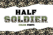 Half Soldier Color Fonts