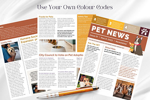 Canva Newsletter Template Pet Care