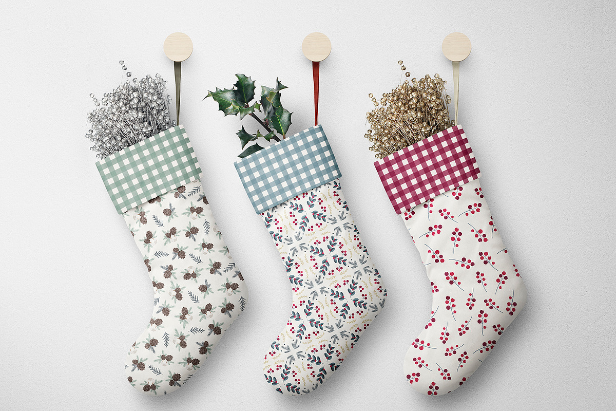 Farmhouse Christmas illustration, an Illustration by Cozy pattern shop (Photo 9 of 12)