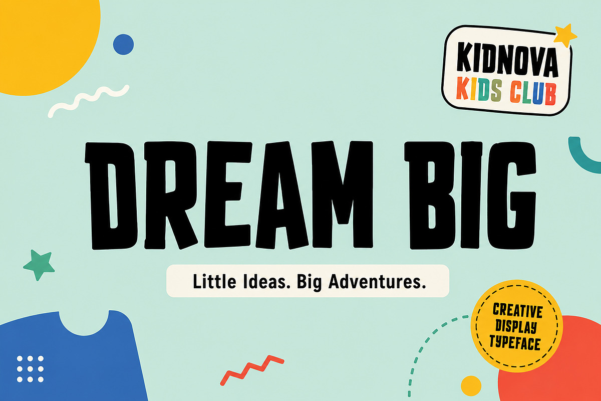 Kidnova, a Slab Serif Font by Wow Magic (Photo 3 of 5)