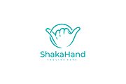 Shaka Hand Surf Life Logo Template, a Branding & Logo Template by yopie (Thumbnail 1 of 3)