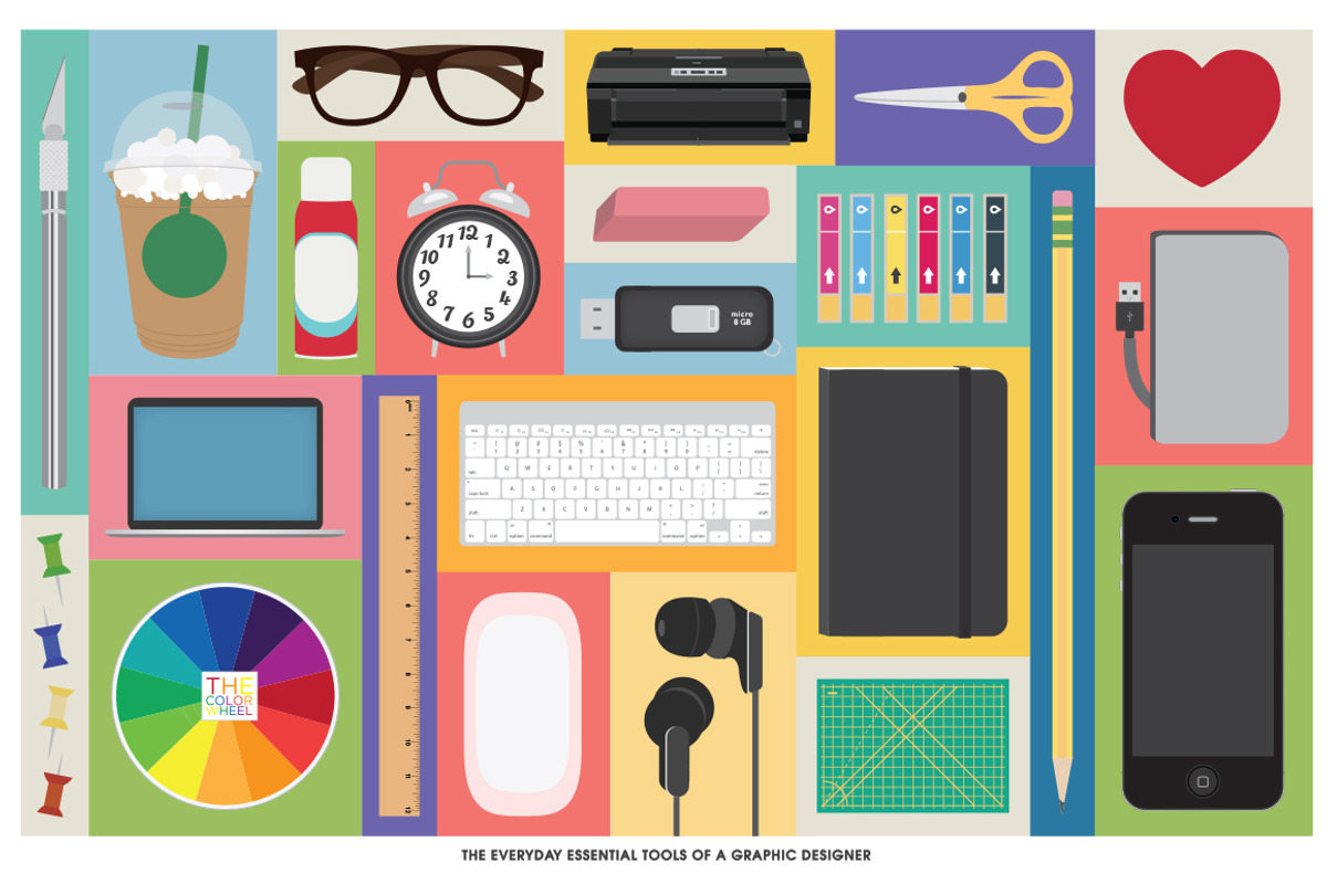 Essential Art Tools Vector, an Object Graphic by LineByLine (Photo 2 of 2)