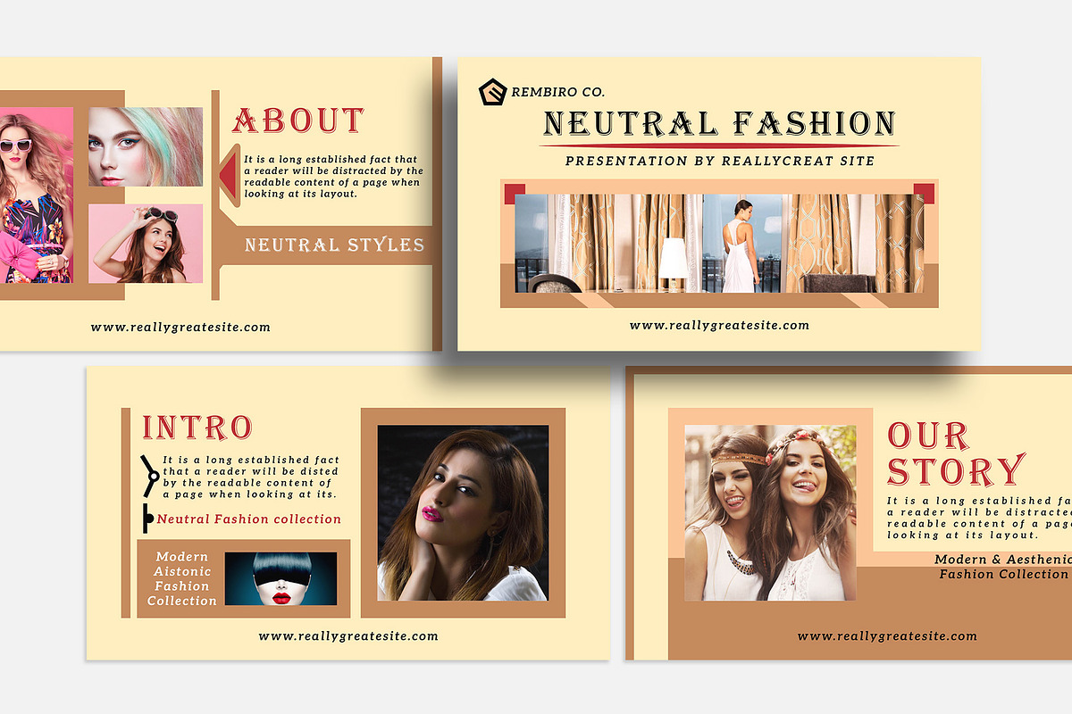 Neutral Fashion Presentation Bundle, a Presentation Template by MNT-Creator (Photo 2 of 4)