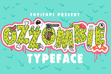 Sale ! 50% OZZOMBIE Typeface + Bonus