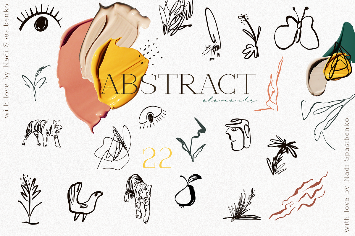 Acrylic Brush Strokes & Abstract, an Object Graphic by nadispasibenko (Photo 4 of 8)