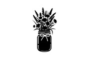 Wildflower Mason Jar SVG Bundle, an Illustration by Designs_River (Thumbnail 14 of 31)