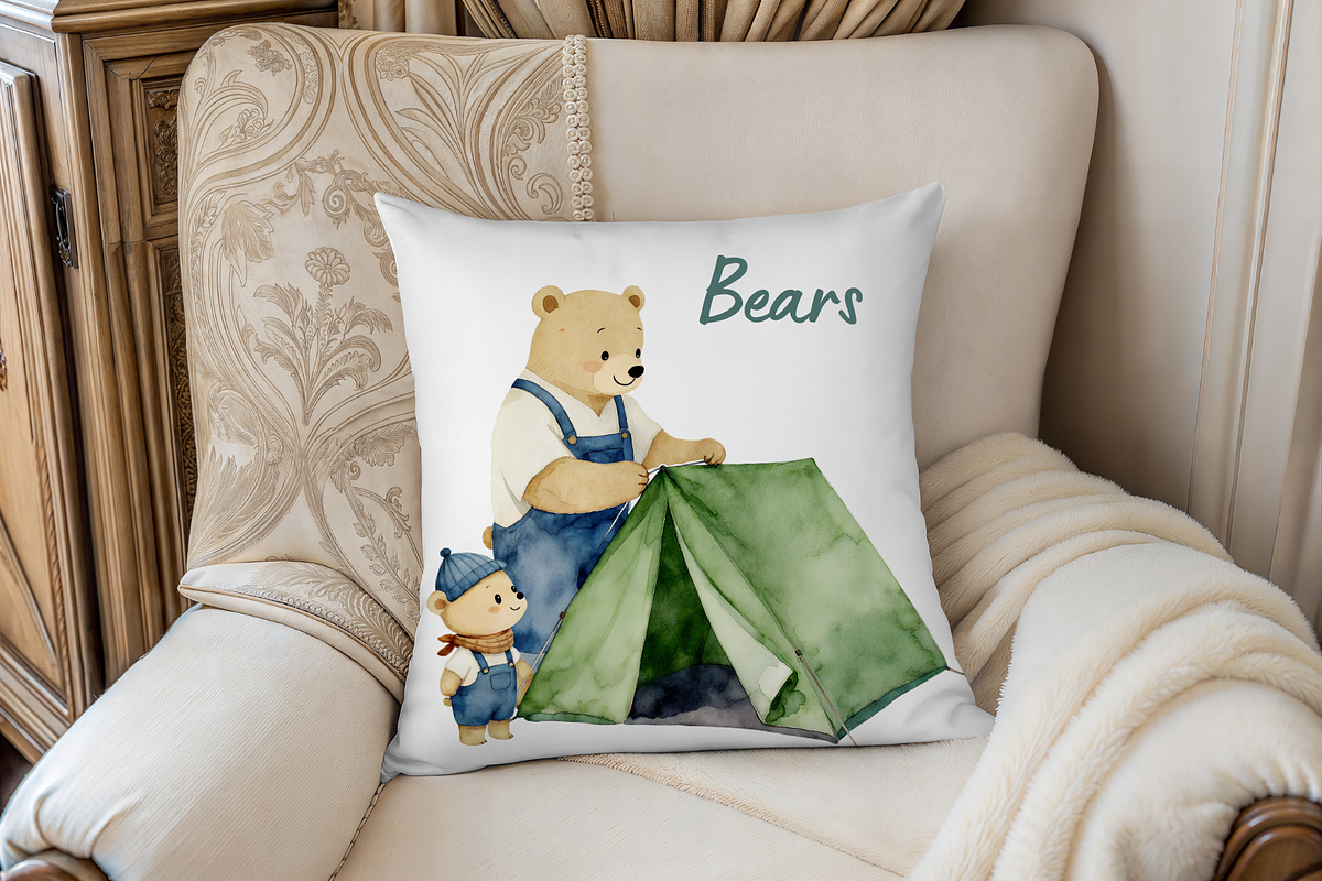Daddy and Baby Bear PNG Set, an Animal Illustration by MockupWizard (Photo 5 of 5)