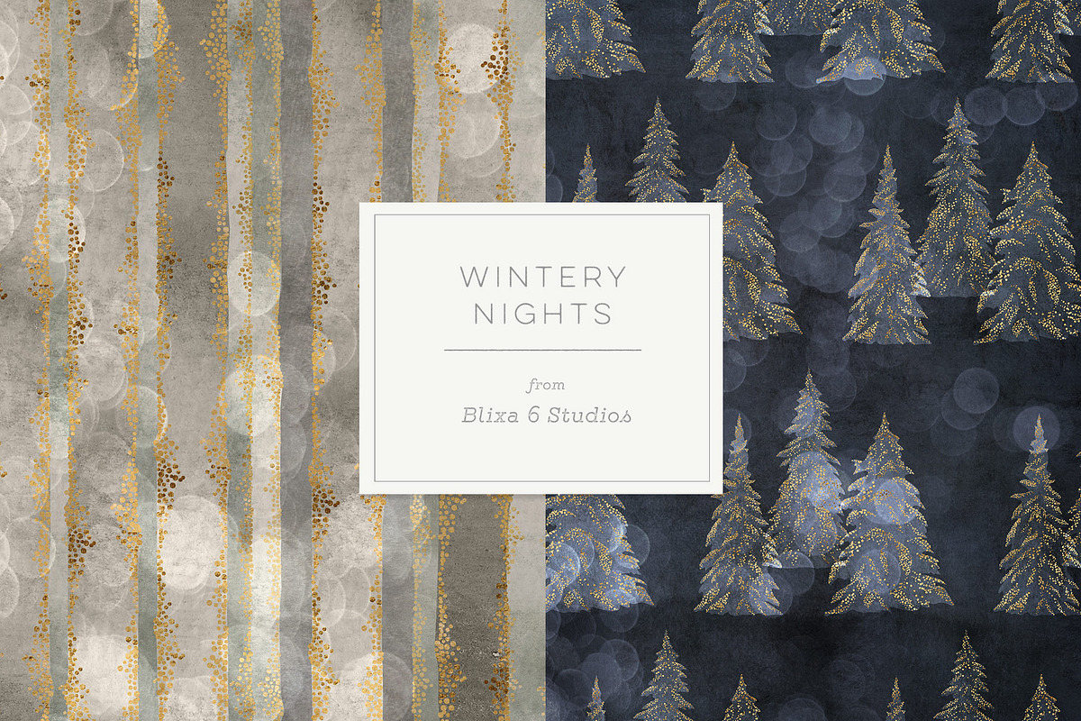 36 Winter Fairy Lights Gold Clipart, a Pattern Graphic by Blixa 6 Studios (Photo 5 of 19)