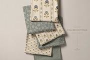 Vintage Blue Cottage Floral Patterns, a Pattern Graphic by Eclectic Anthology (Thumbnail 9 of 16)
