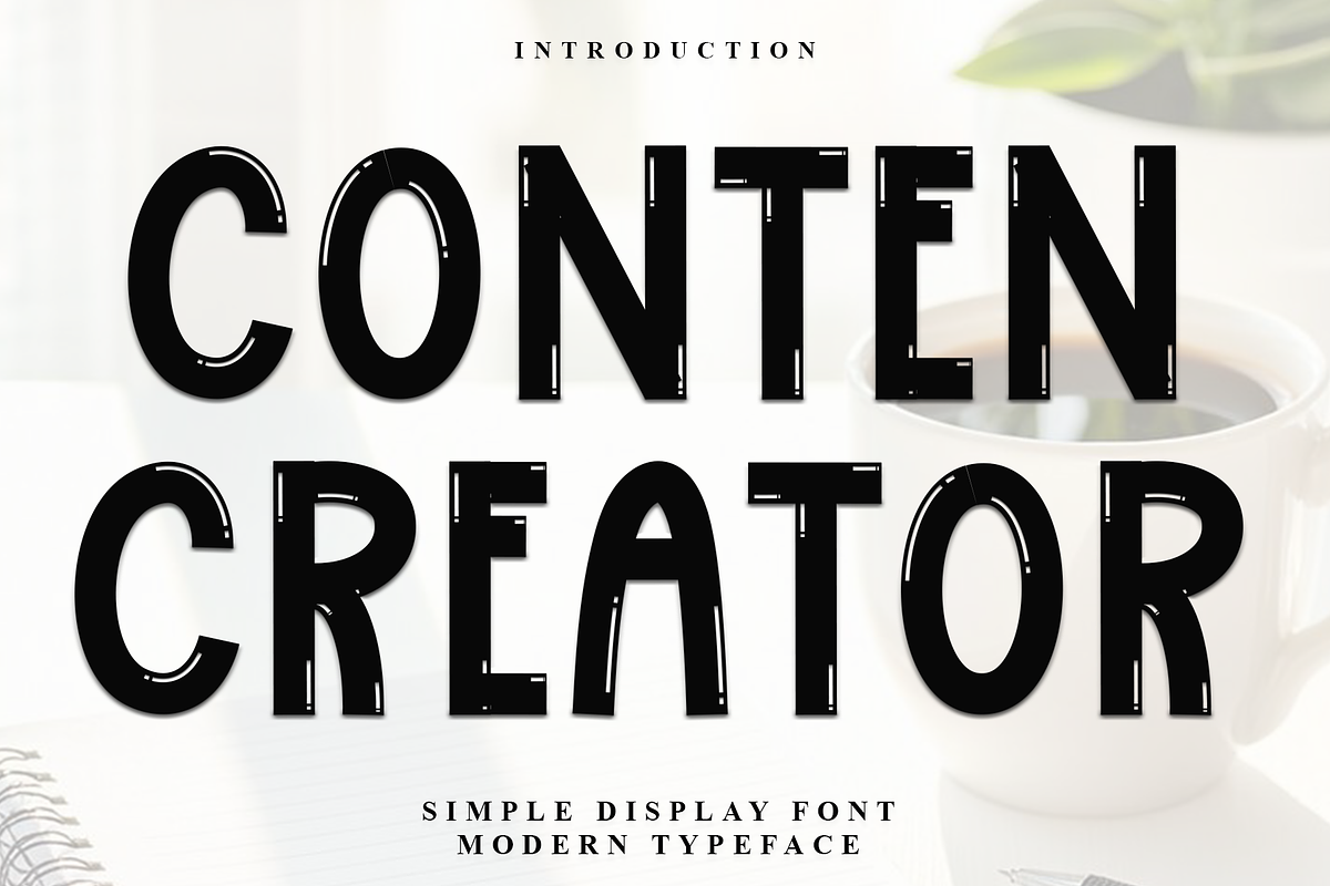 Conten Creator, a Script Font by FreshTypeINK (Photo 1 of 7)