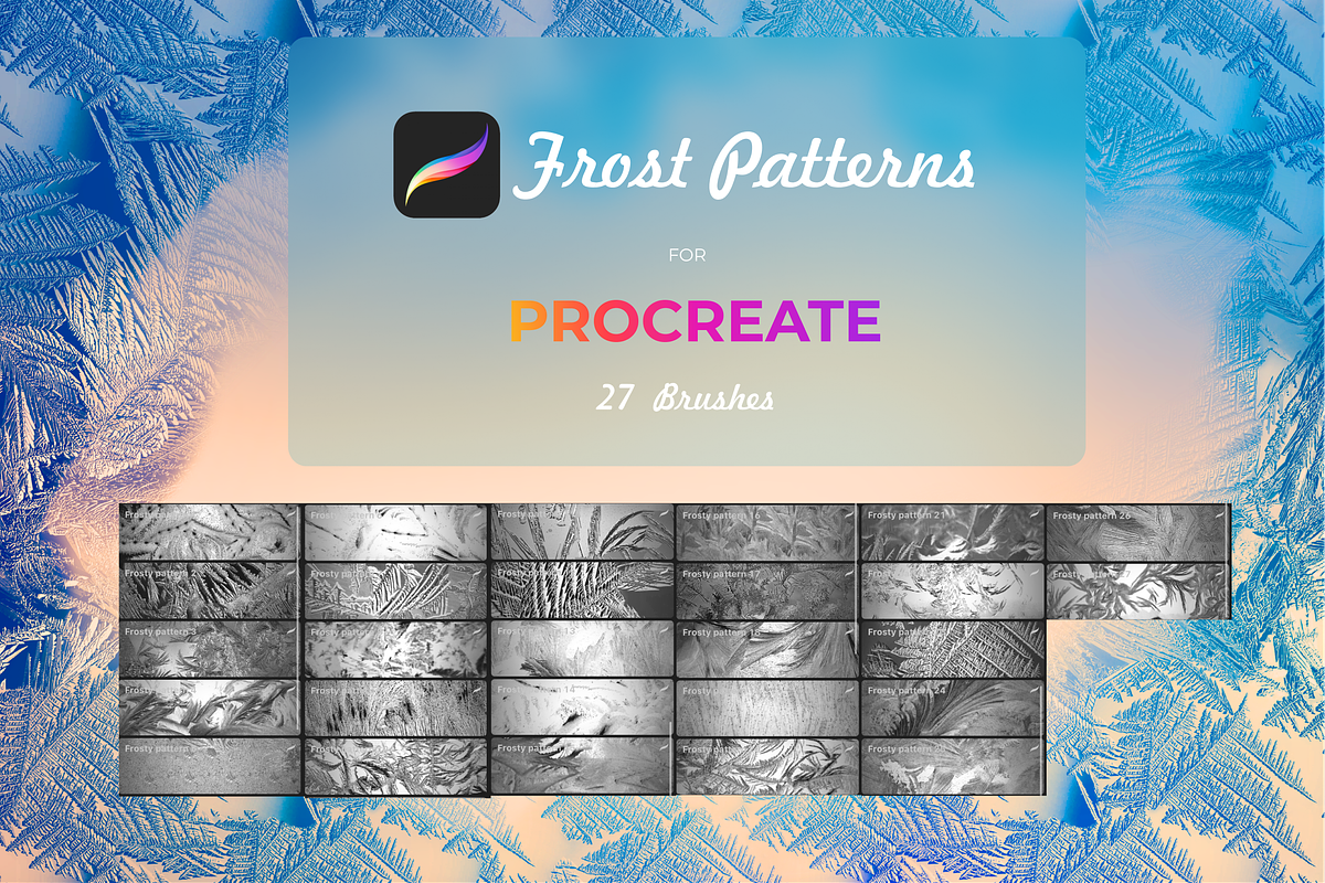 Frosty brushes for PROCREATE, a Brush Add-On by Graphics Resources (Photo 9 of 11)