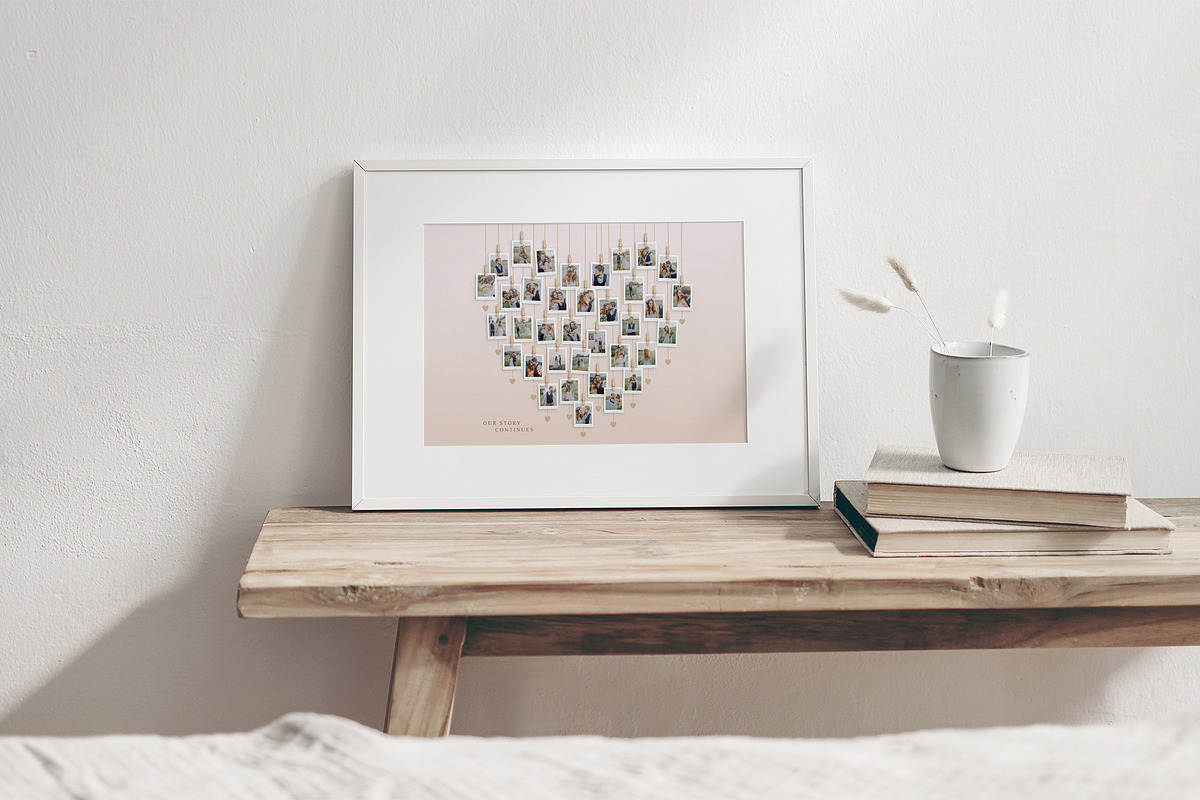 Love Heart Photo Collage Template, a Social Media Template by DesignerCandies (Photo 4 of 5)