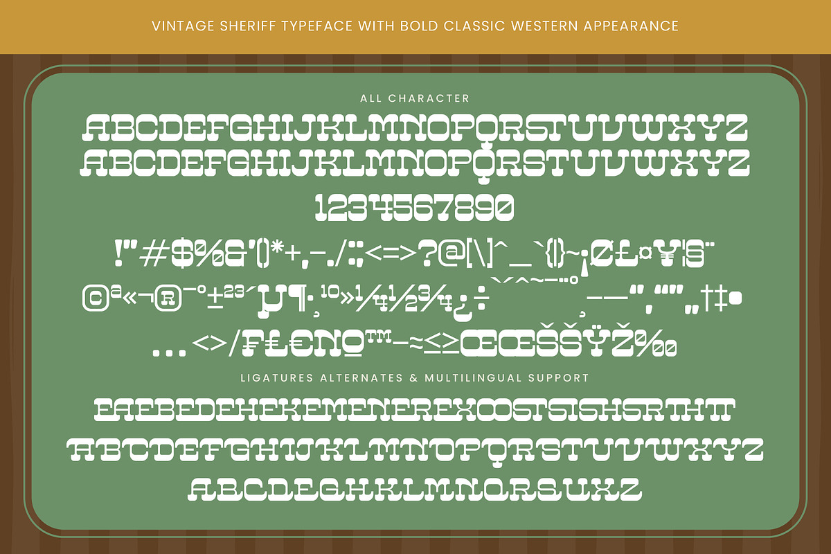 Westburth Western Display Font, a Slab Serif Font by timelesstype.co (Photo 14 of 15)