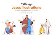 Jesus Illustration Art Set, a Person Illustration by Vectors Market (Thumbnail 1 of 8)