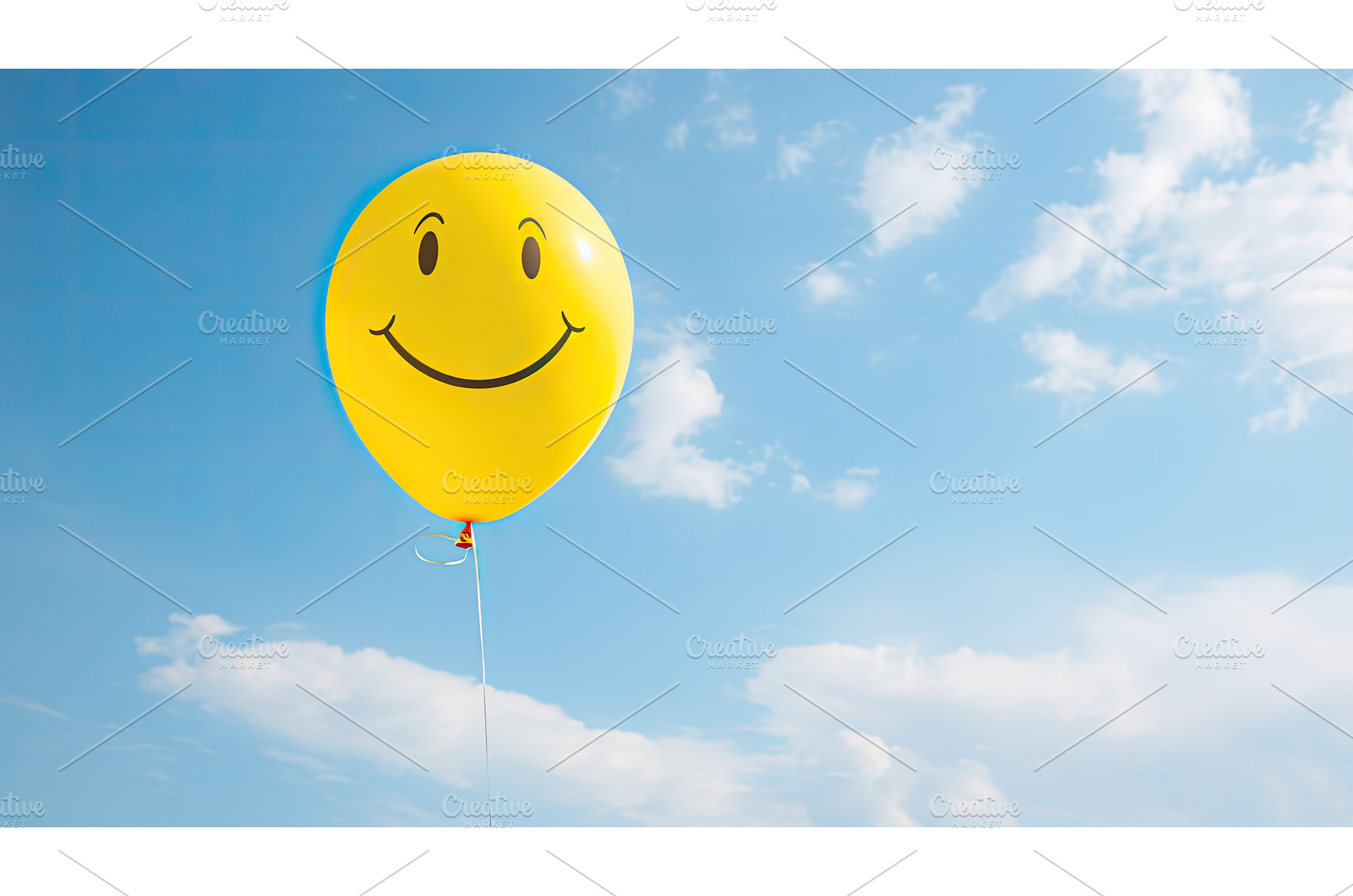 sky yellow smiley face emoji ai, a Nature Photo by pikepicture