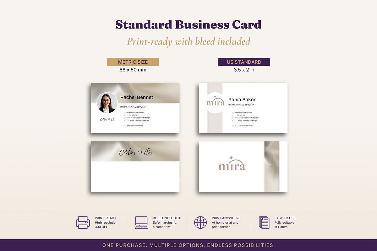 Business Card Templates 6 Designs, a Business Card Template by B2 Studio (Photo 13 of 18)