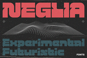Neglia - Bold Retro Futurism Fonts, a Sans Serif Font by Konstantine Studio