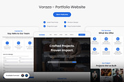 Voraza - Portfolio Website Template, an UI Kit Template by Kmg Design (Thumbnail 1 of 2)