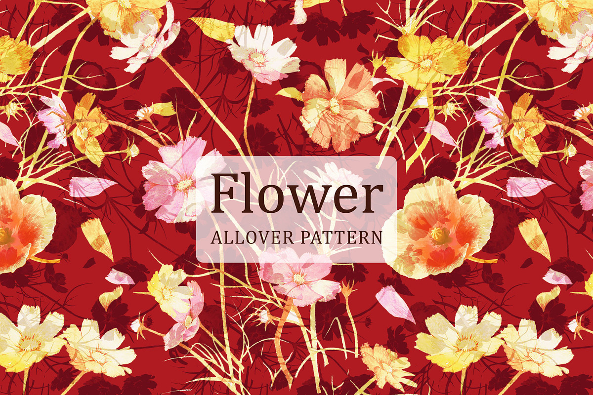 Flower Seamless Pattern, a Pattern Graphic by Gullenda (Photo 1 of 6)