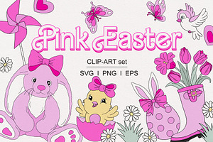 Barbie Easter Clipart Set