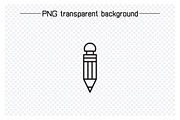 Pen and Writing Tools Icons Set, an Outline Icon by Designfour (Thumbnail 4 of 7)