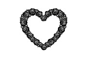 Floral Heart Wreath SVG Bundle, an Illustration by Gaye Art (Thumbnail 27 of 31)