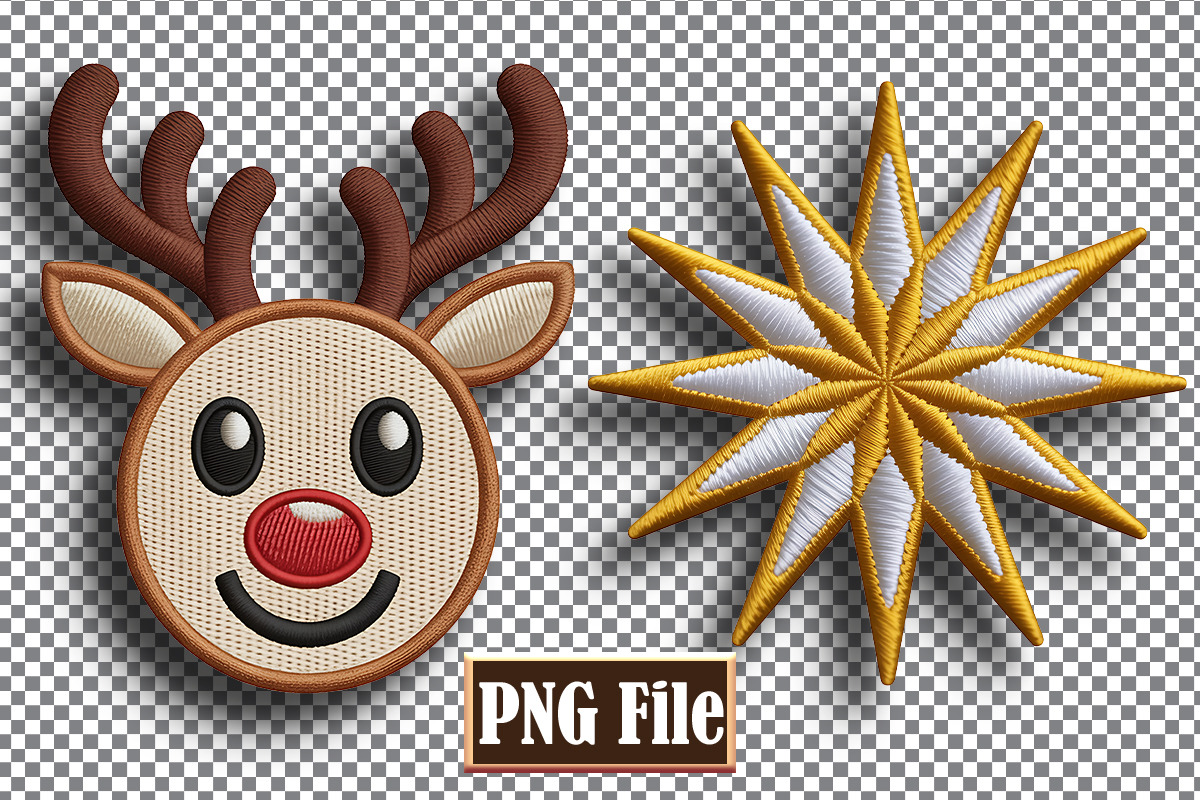 Christmas Embroidery Clipart Bundle, a Seasonal Illustration by protabsorkar11 (Photo 3 of 10)