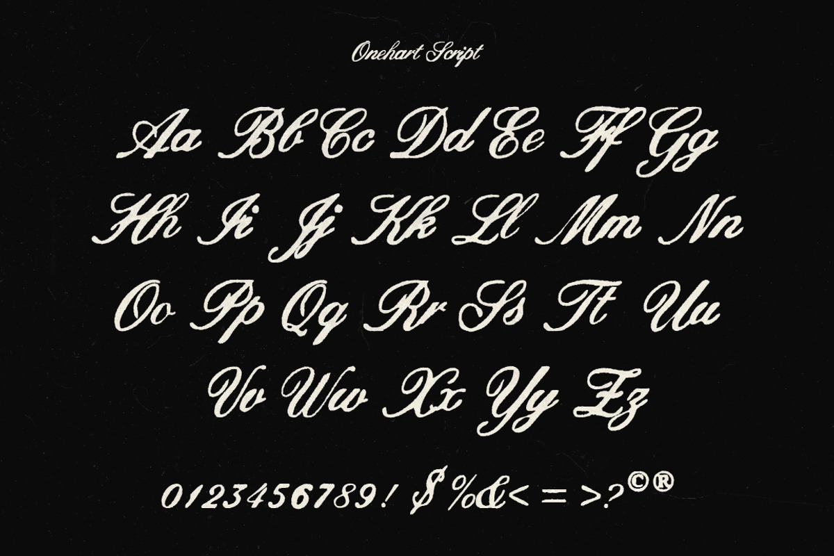 Onehart Script & Sans, a Script Font by The Branded Quotes (Photo 7 of 8)