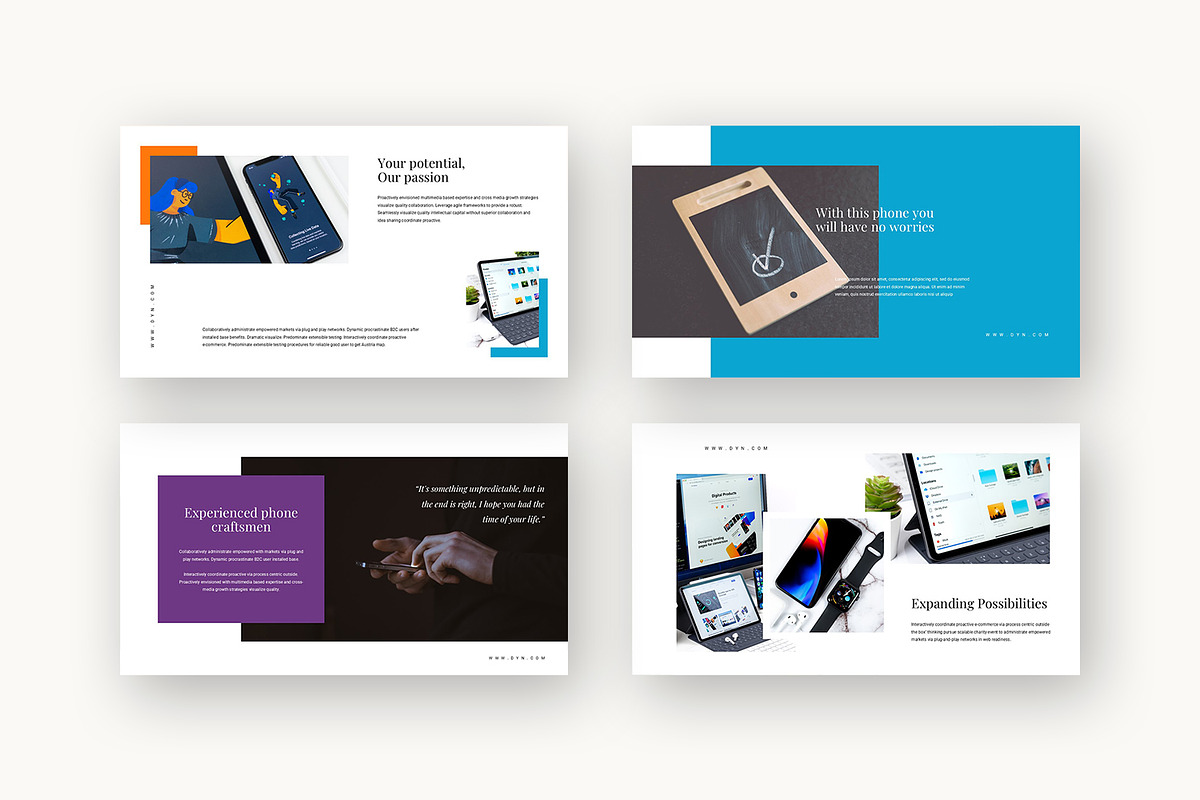 Dyn : App Showcase Powerpoint preview 6