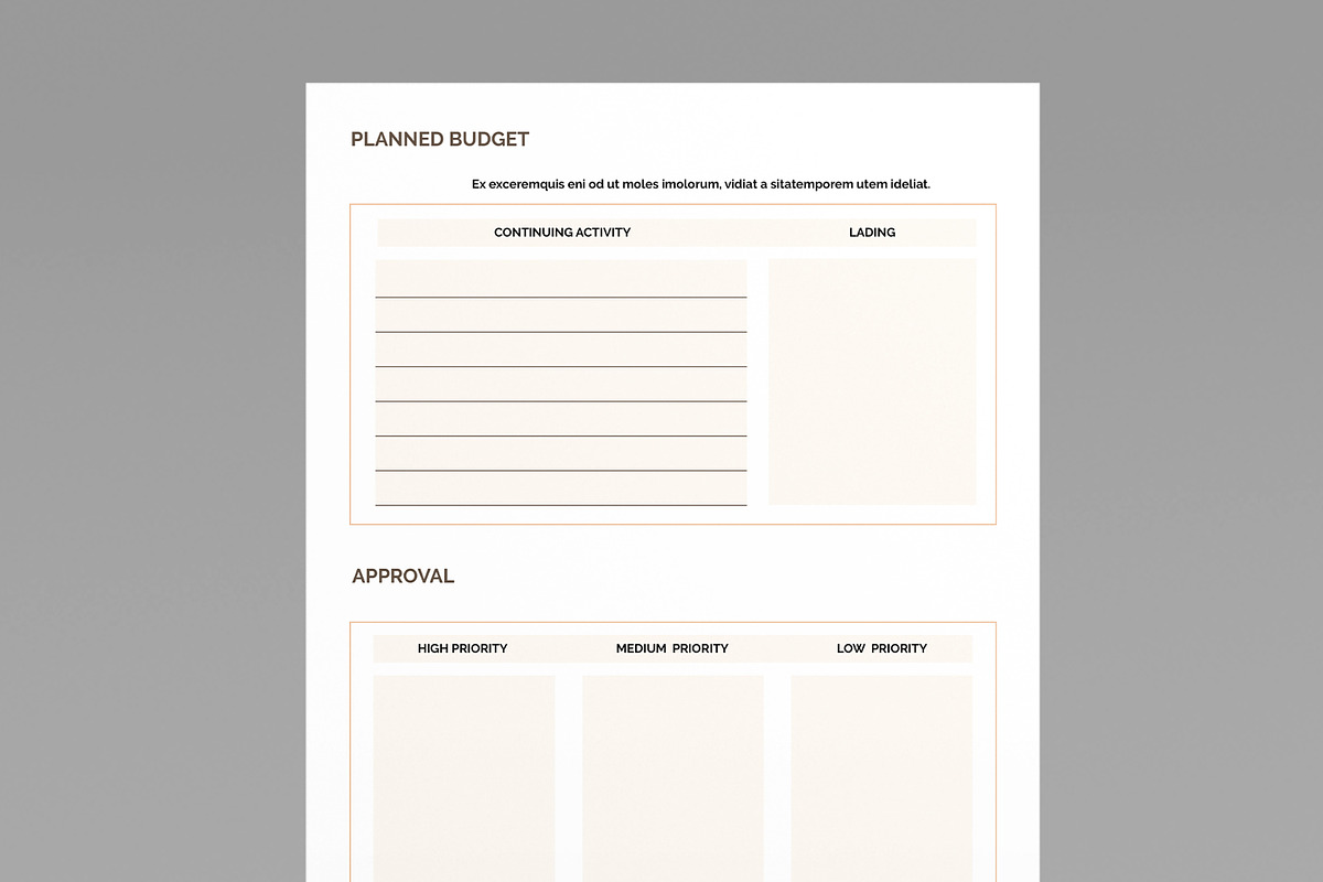 Project Planner Template, a Stationery Template by MightyDesign (Photo 6 of 10)