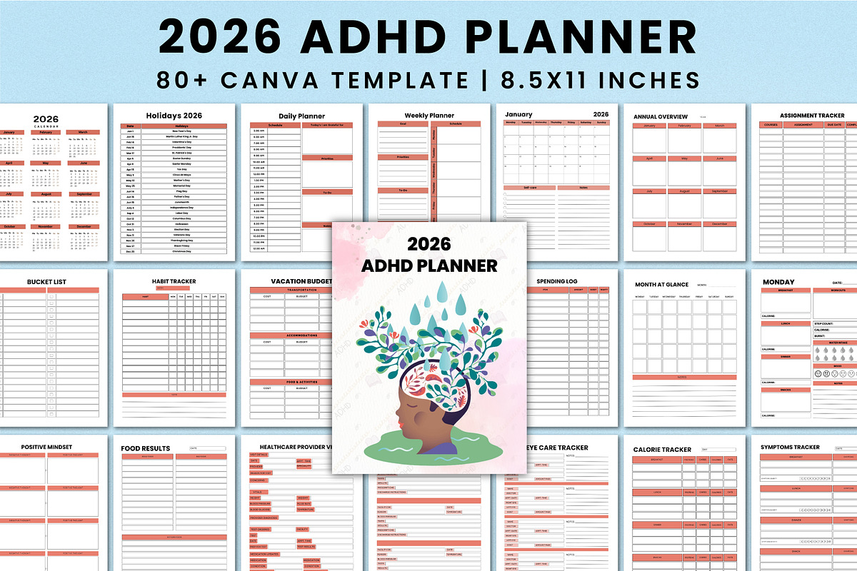 Ultimate ADHD Organization Bundle, a Stationery Template by Shumaya (Photo 3 of 13)