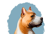 Dogs Pet Portraits Art Print Set 6, an Animal Illustration by Dneprstock (Thumbnail 2 of 5)