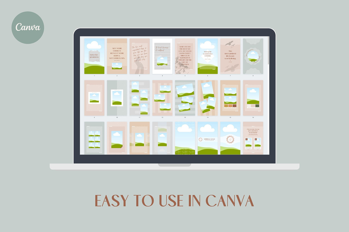 Instagram Story Templates Canva Dot, a Social Media Template by Keikoya (Photo 2 of 16)