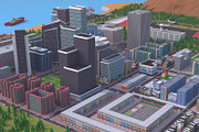 Metropolis City low poly Scene, an Architecture 3D Model by NOMODOL (Thumbnail 26 of 39)