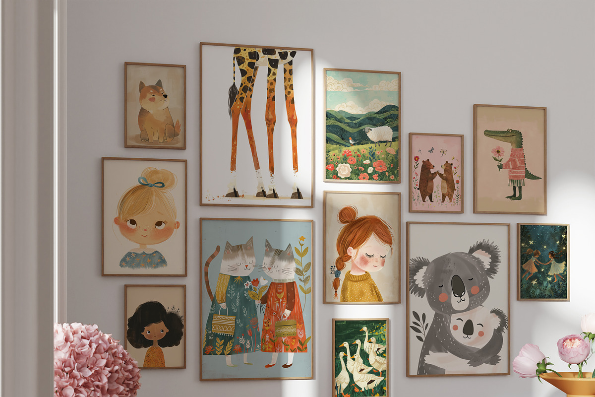 KIDS' ROOM Nursery Prints Gallery, a Background Graphic by Lana Elanor (Photo 11 of 11)