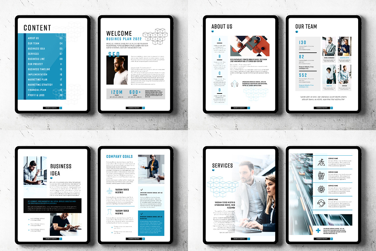 E-Business Plan Layout, a Presentation Template by Grkic Creative (Photo 2 of 4)