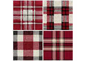 Rooster Farmhouse - Red Plaid, a Texture Illustration by DreamPrint404 (Thumbnail 3 of 4)