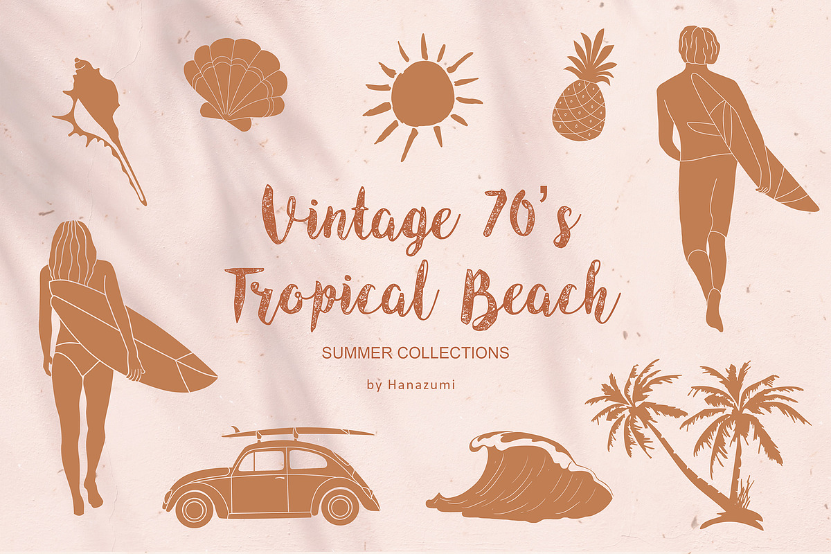 Summer Tropical Beach 70's, an Illustration by Hanazumi (Photo 1 of 14)