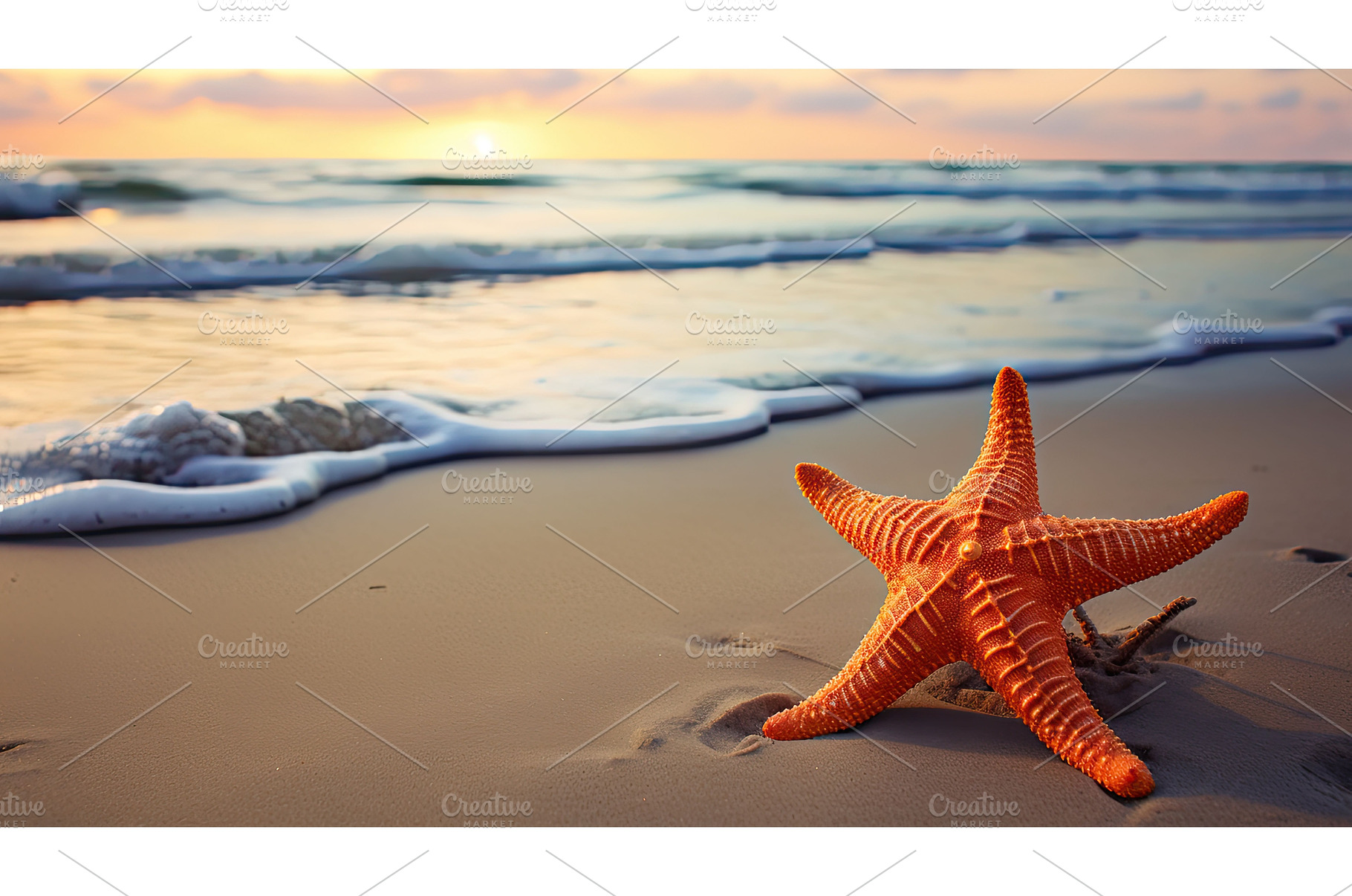 marine star fish ai generated, an Animal Photo by pikepicture