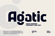 Agatic - Unique logo Corporate Font, a Sans Serif Font by Vroz Studio (Thumbnail 1 of 10)