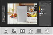 Pouch Mockup In Kitchen Scene PSD, a Product Mockup by Bruno's Shop (Thumbnail 3 of 4)