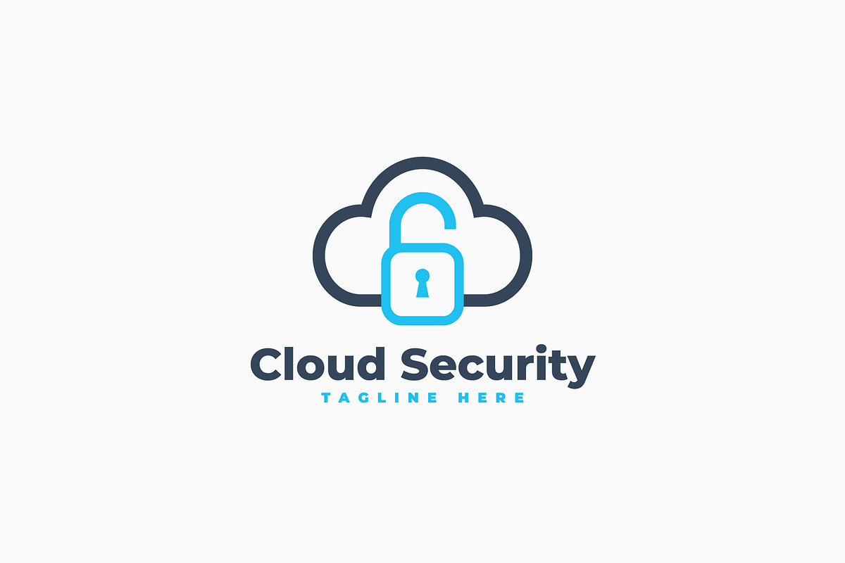Cloud Security Logo Template, a Branding & Logo Template by Zeer Graphic (Photo 1 of 2)